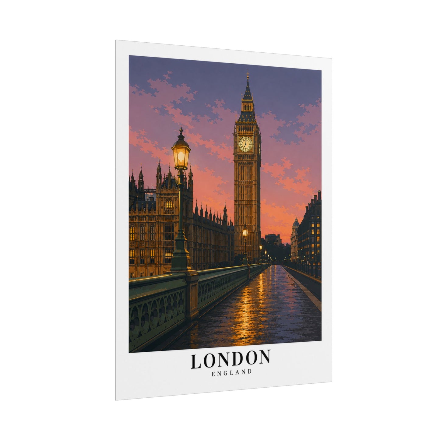 London Big Ben Poster - Rolled Travel Wall Art