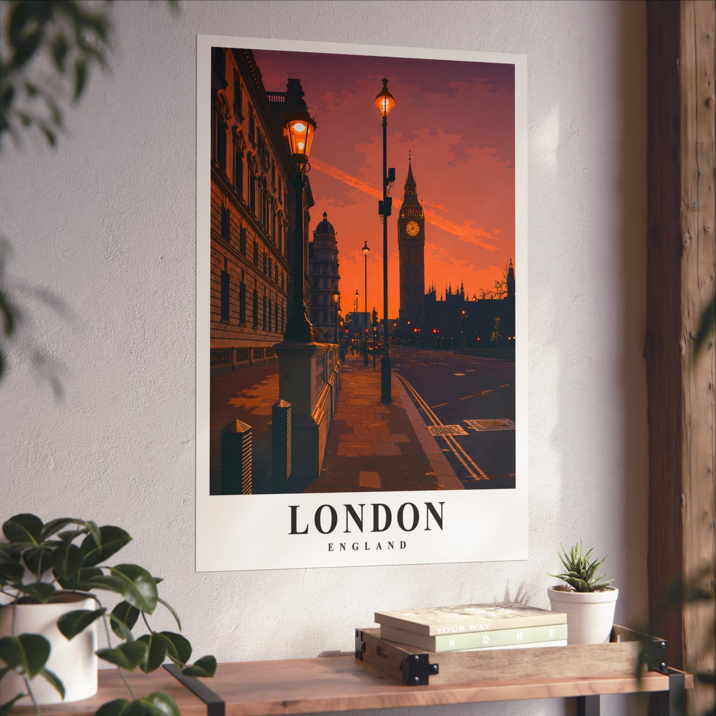 London Sunset Fine Art Poster — London Travel Poster