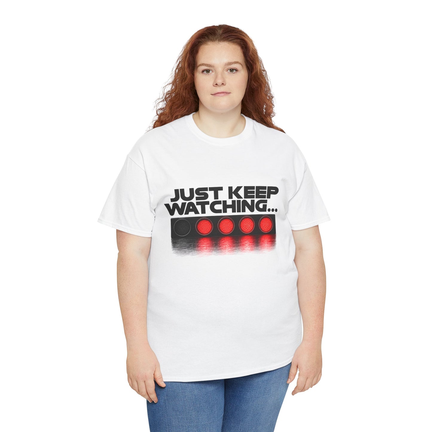 Just Keep Watching Racing Lights Tee - Formula Racing Tee