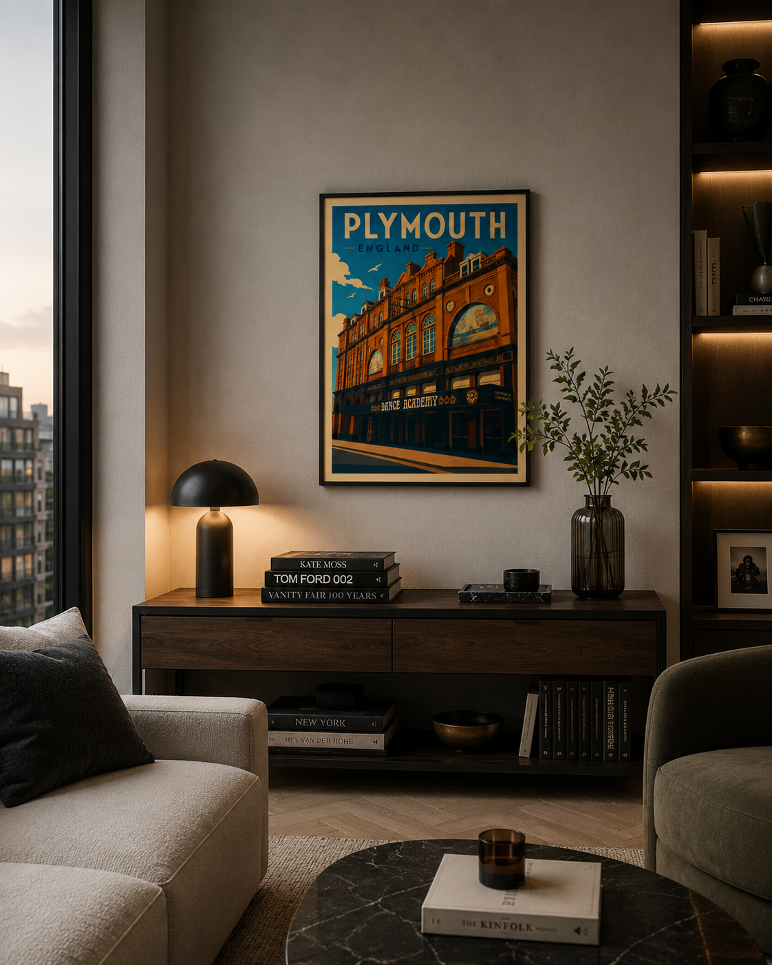 Plymouth England Vintage Travel Poster - Rolled Art Print