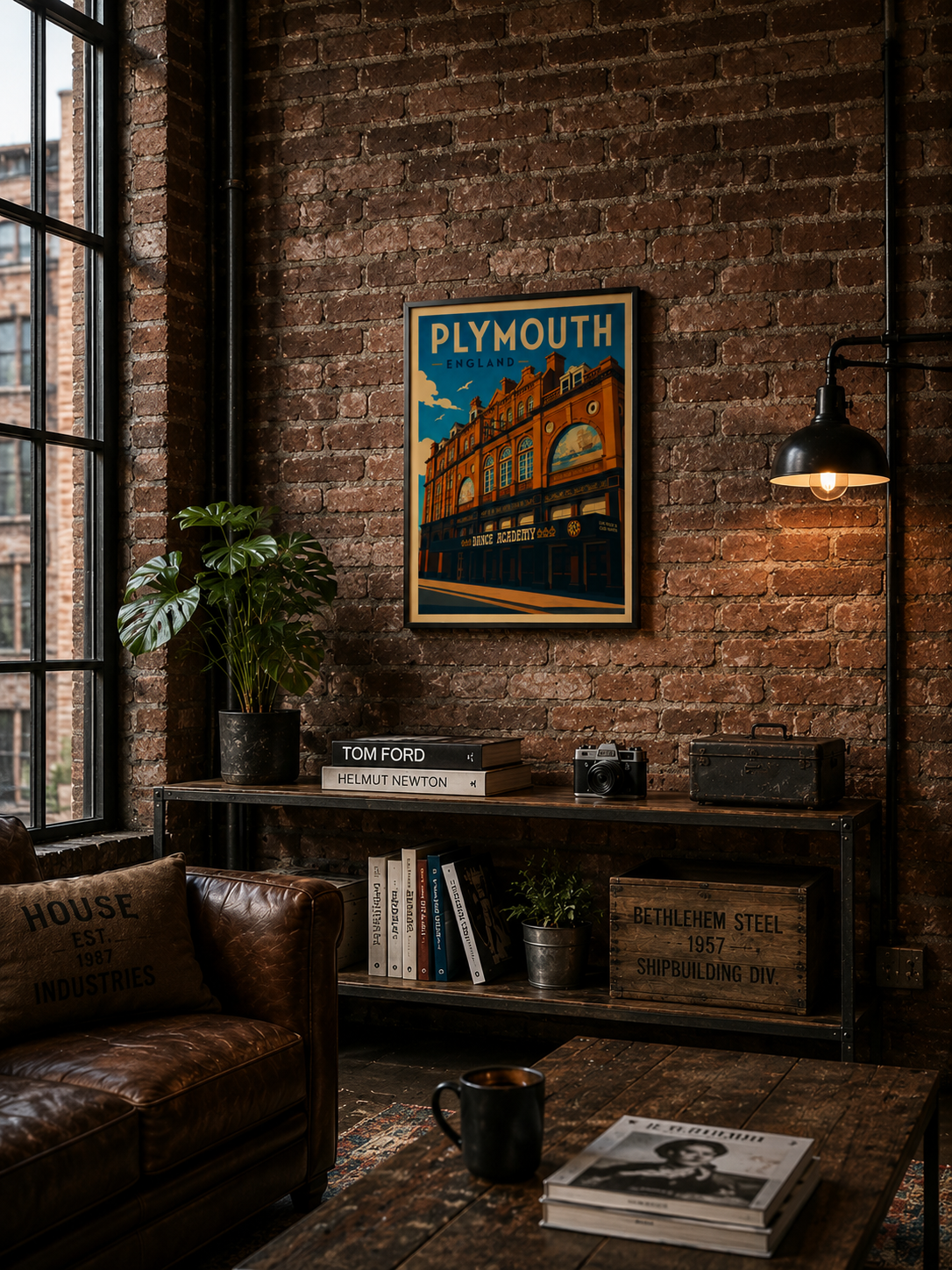 Plymouth England Vintage Travel Poster - Rolled Art Print