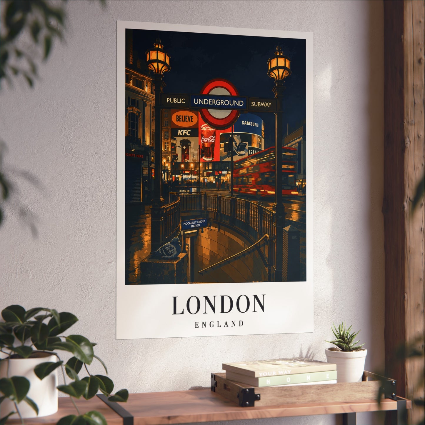 London Underground Fine Art Poster - London Travel Poster