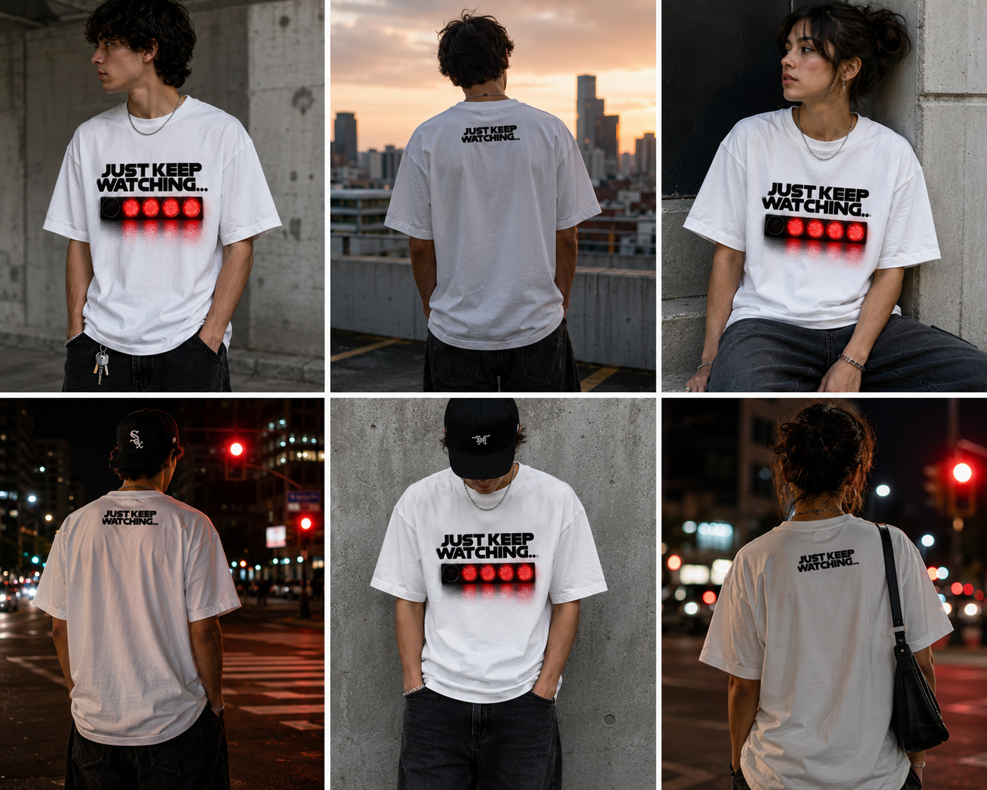 Just Keep Watching Racing Lights Tee - Formula Racing Tee