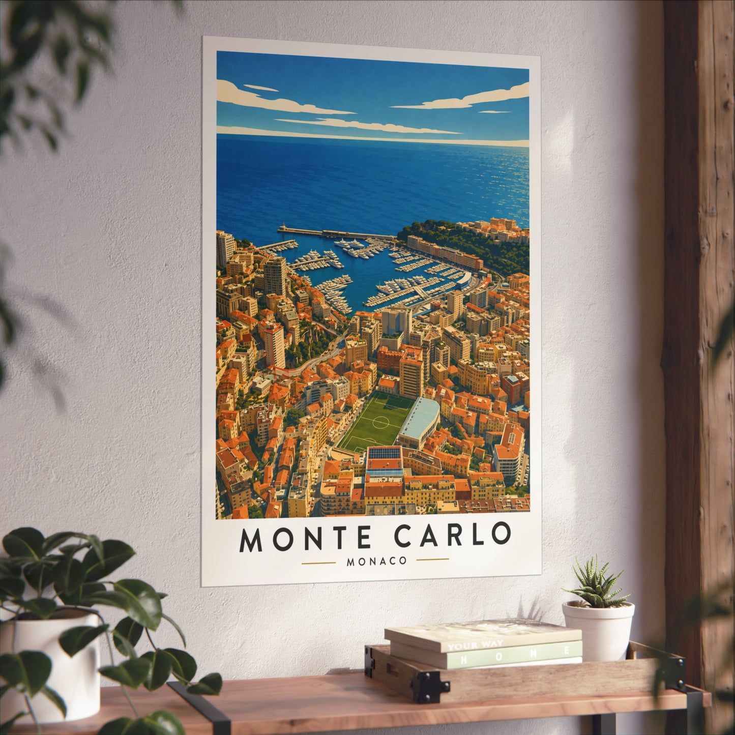Monte Carlo Travel Poster — Fine Art Scenic Print