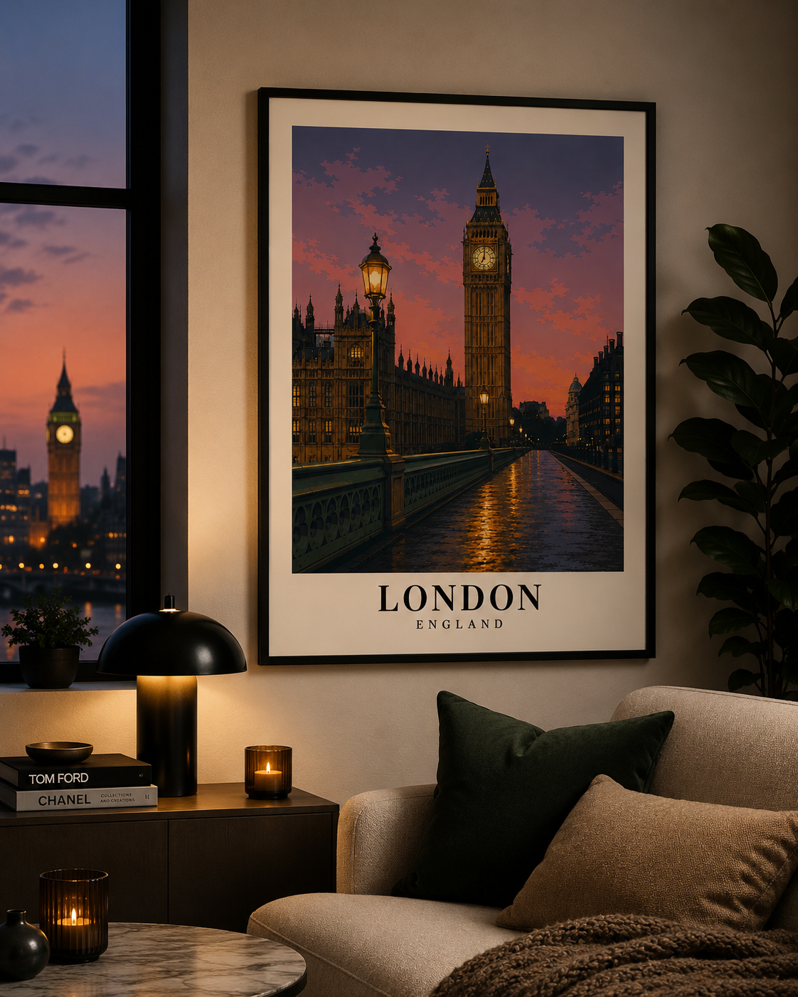 London Big Ben Poster - Rolled Travel Wall Art