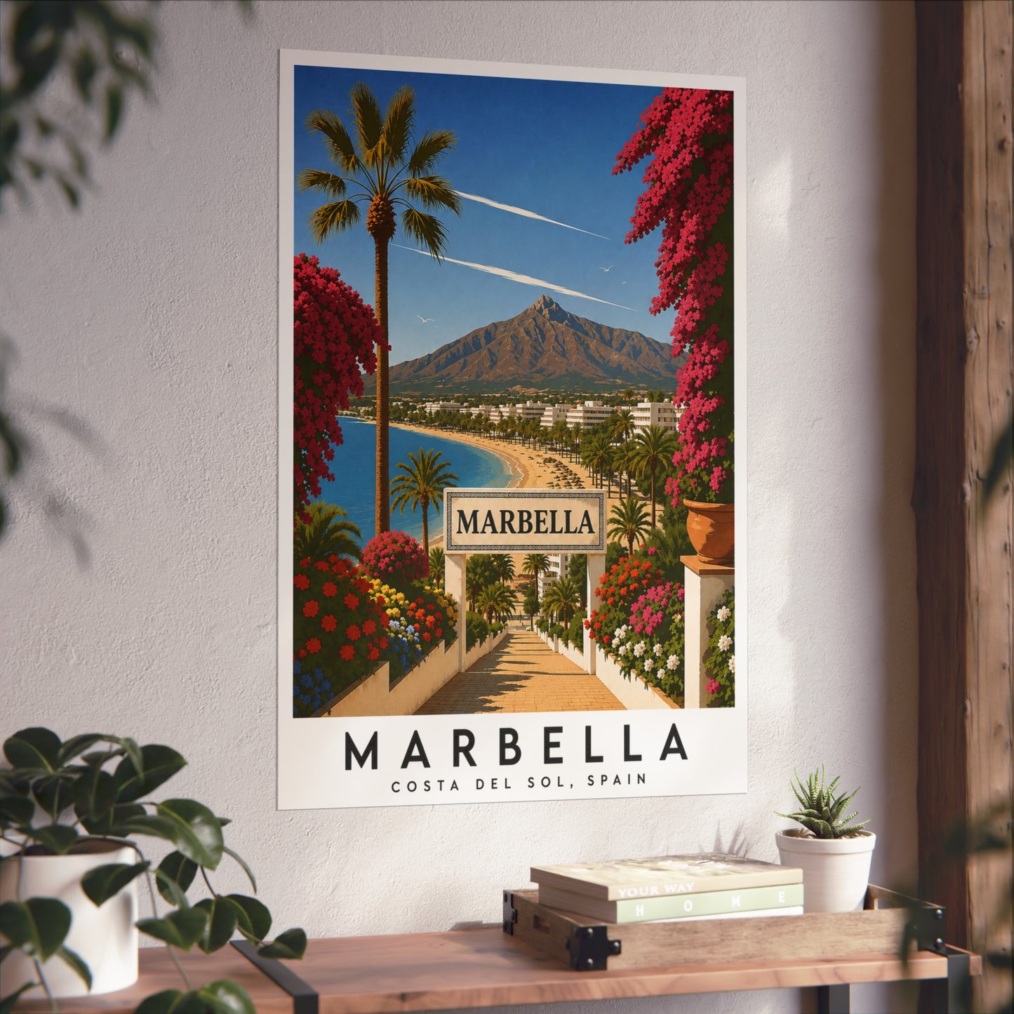 Marbella Vintage Travel Poster Print — Costa del Sol Fine Art Poster