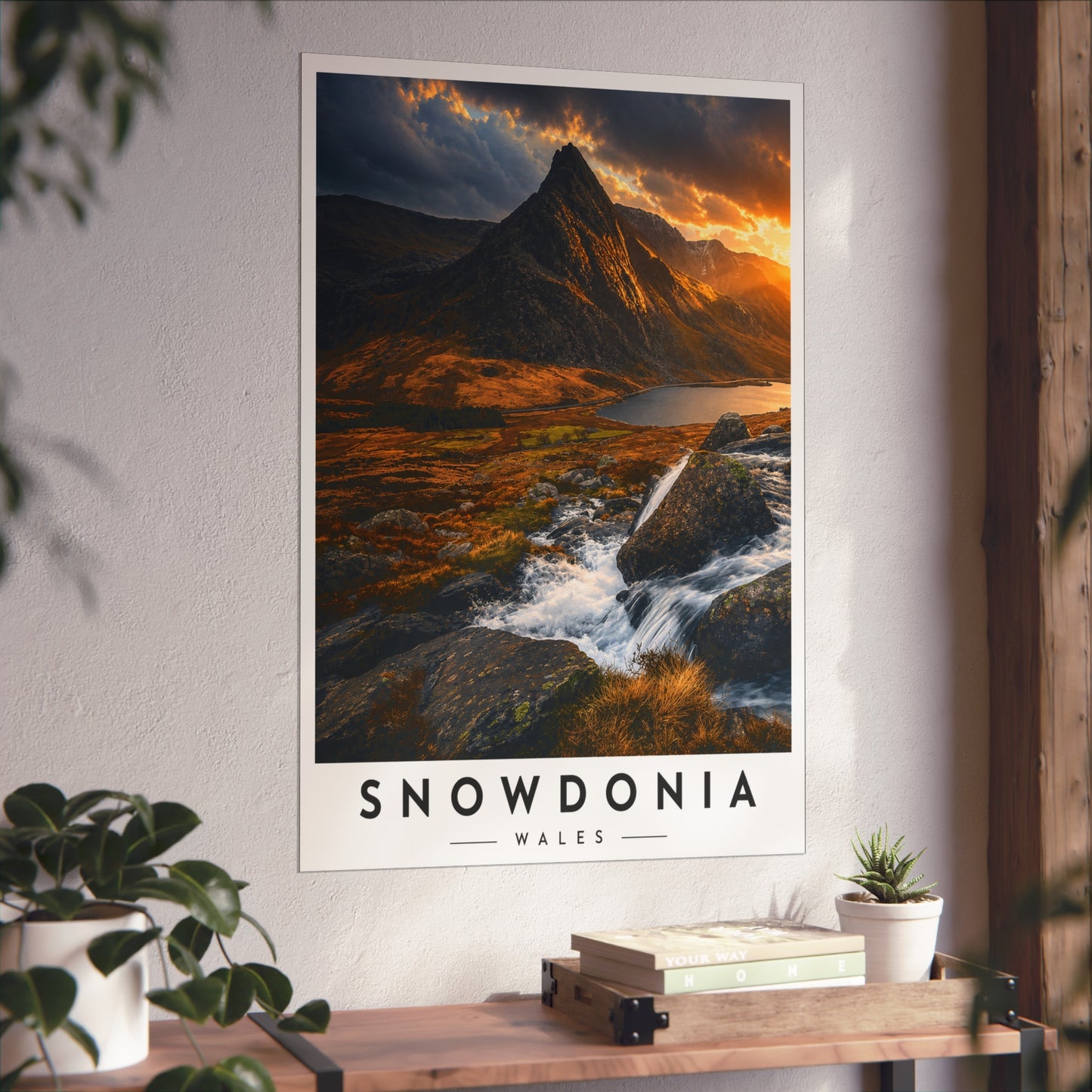 Snowdonia Landscape Poster — Fine Art Mountain Print (Snowdonia, Wales) - Snowdonia Travel Poster