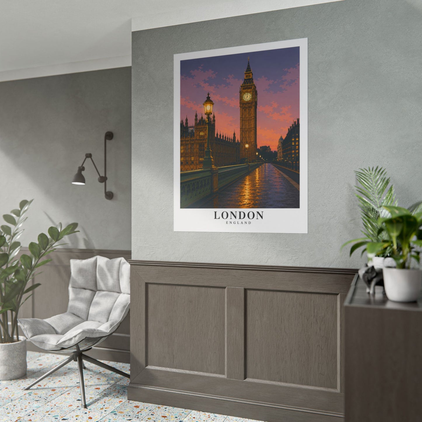 London Big Ben Poster - Rolled Travel Wall Art