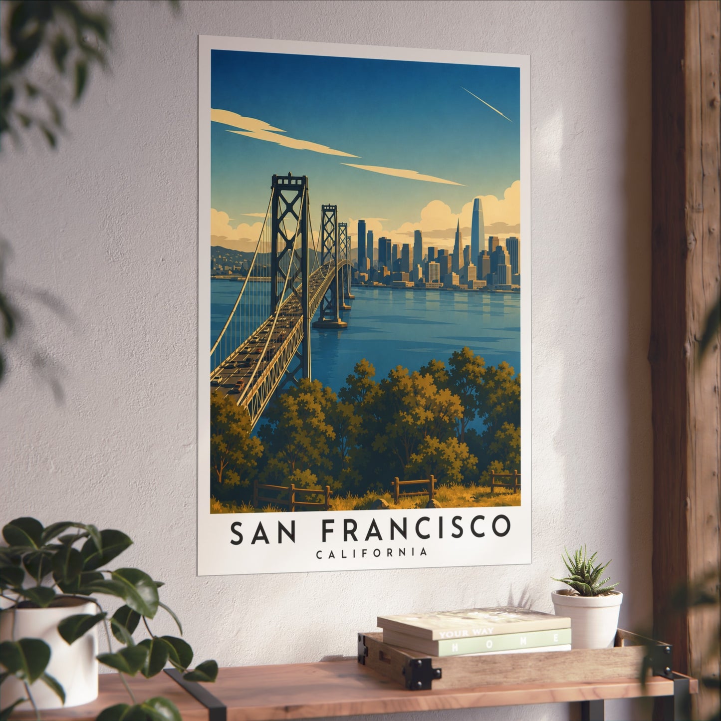 San Francisco Vintage Travel Poster - Fine Art Poster - San Francisco Travel Poster
