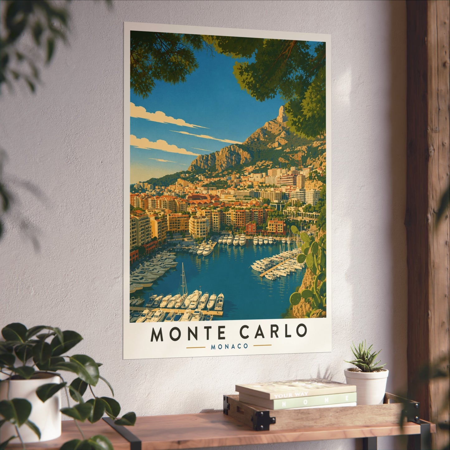Monte Carlo Vintage Travel Poster Print — Fine Art Poster