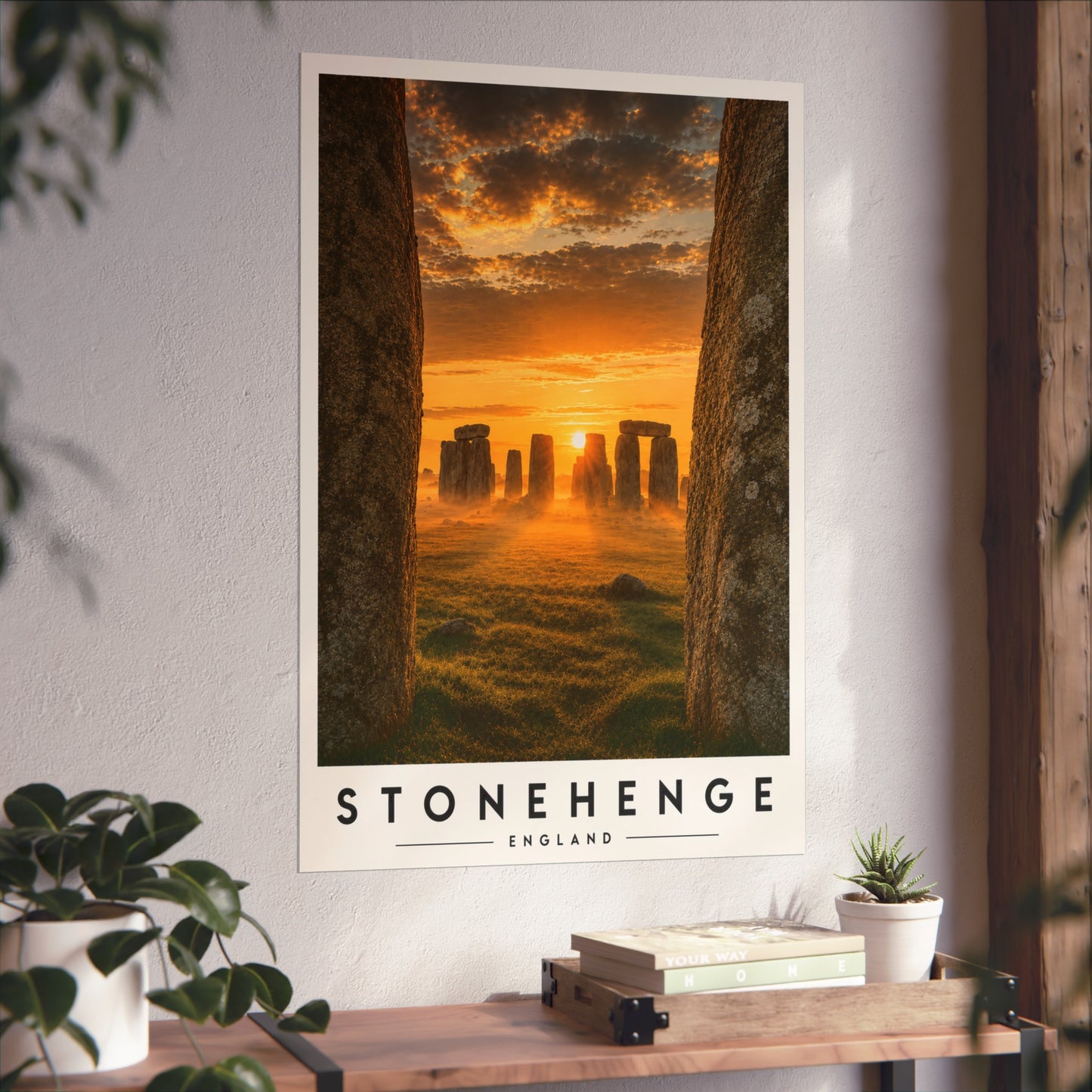Stonehenge Sunset Fine Art Poster — England Landscape Wall Art