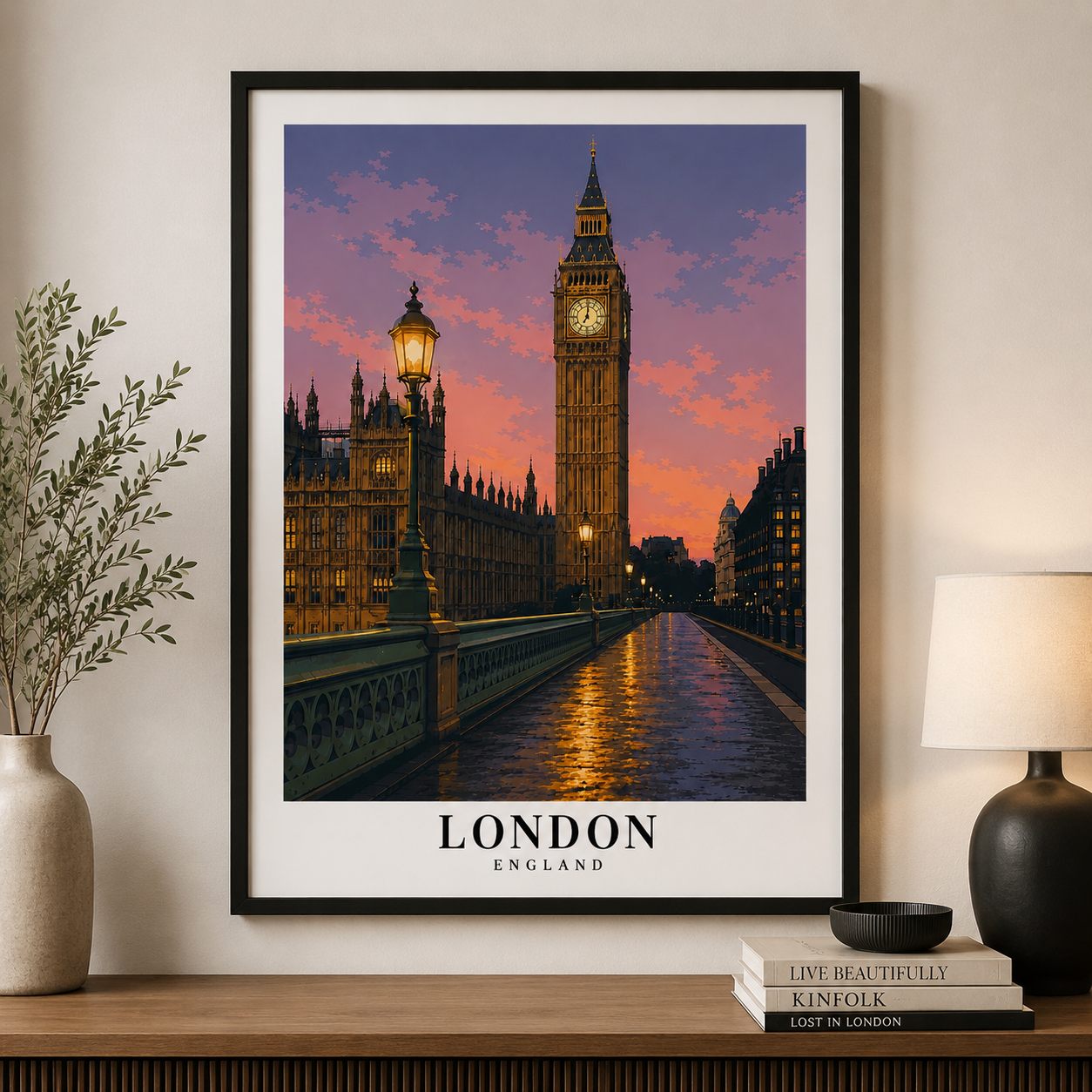 London Big Ben Poster - Rolled Travel Wall Art
