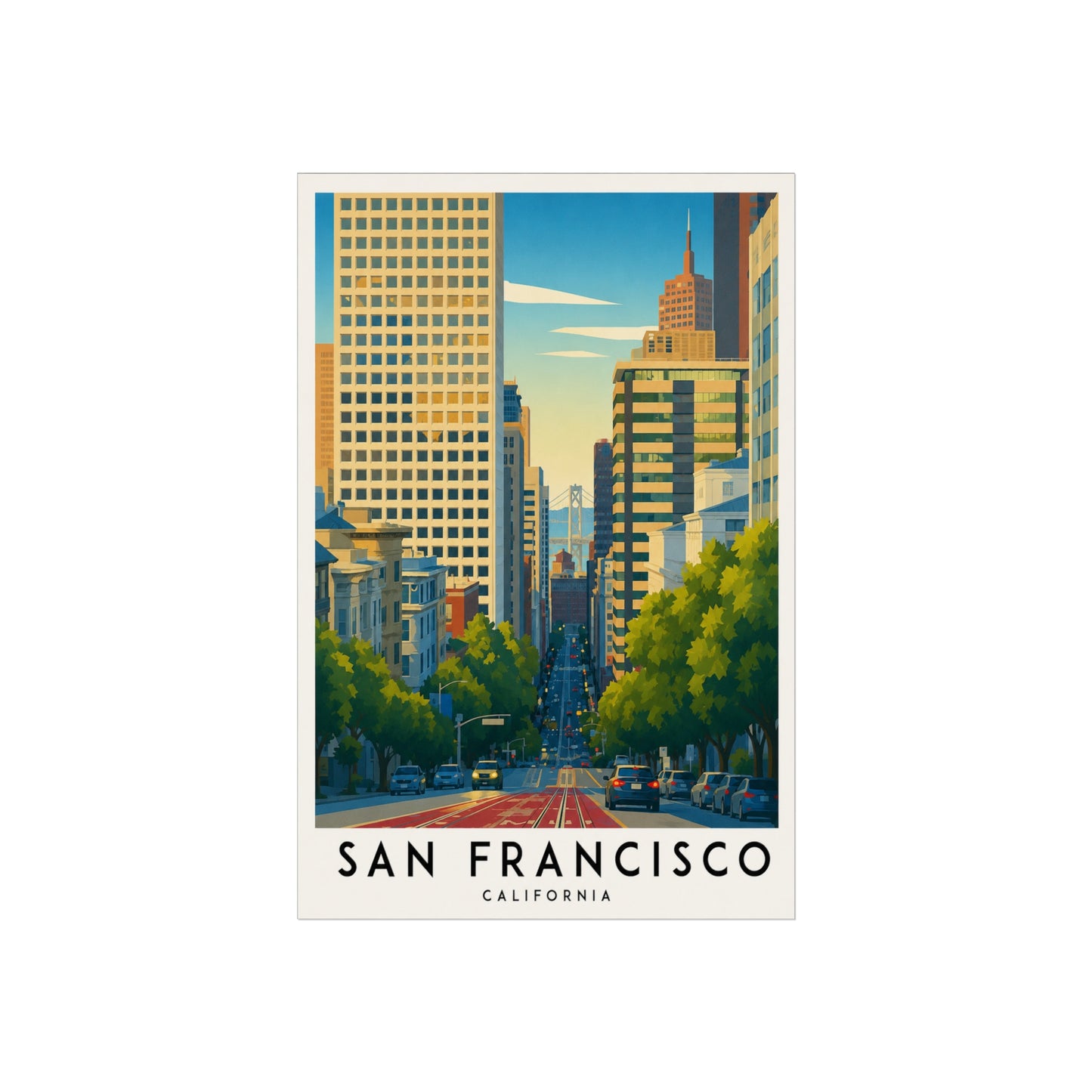 San Francisco Fine Art Poster - San Francisco Travel Poster - San Francisco Wall Art