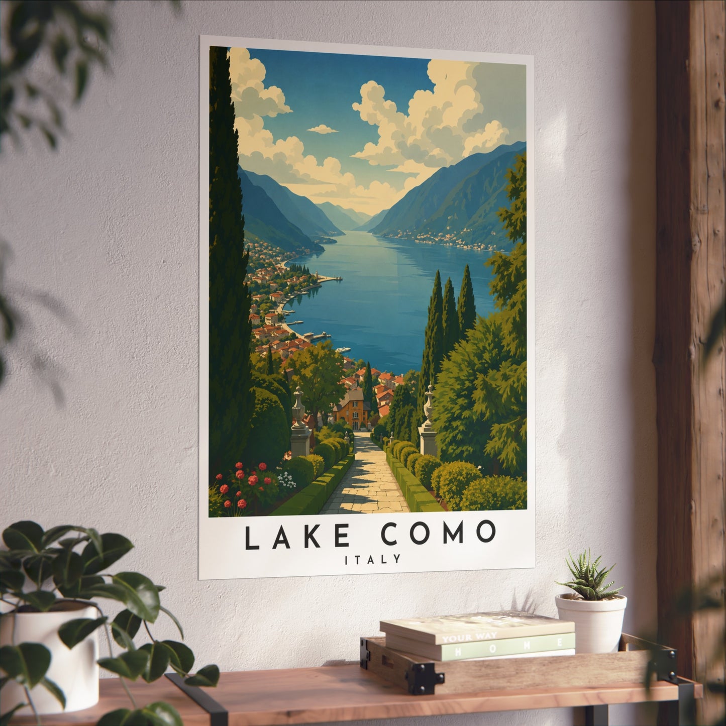 Lake Como Travel Poster - Vintage Fine Art Print