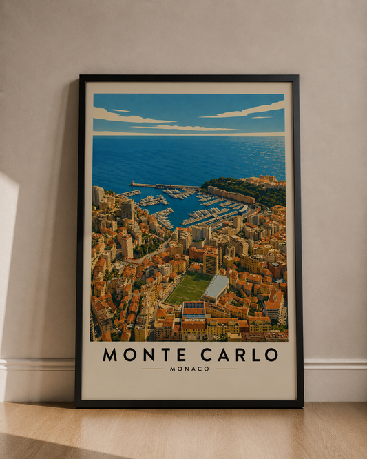 Monte Carlo Travel Poster — Fine Art Scenic Print