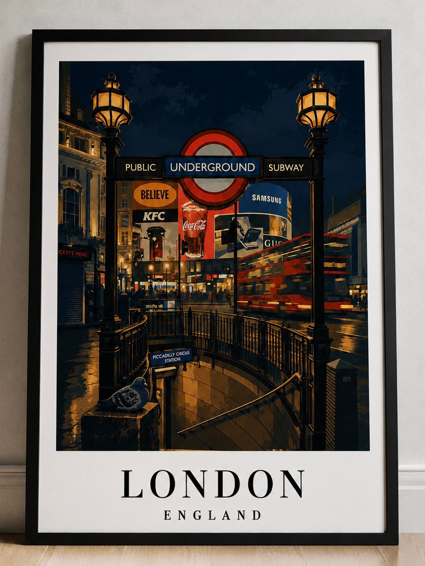 London Underground Fine Art Poster - London Travel Poster