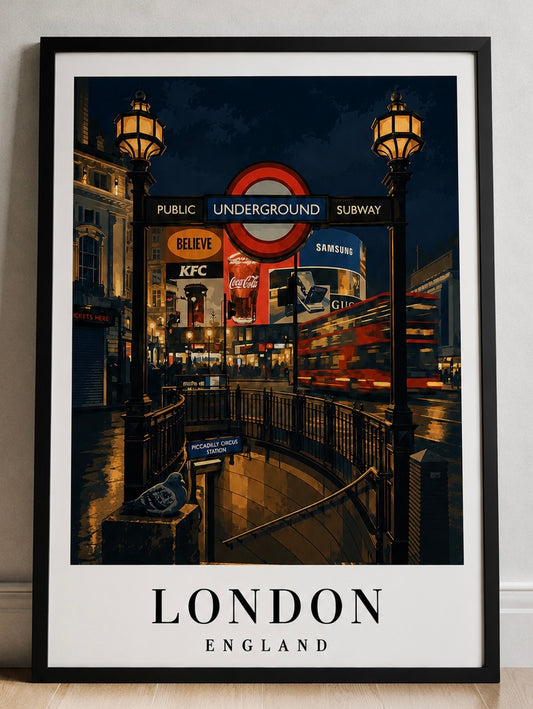 London Underground Fine Art Poster - London Travel Poster