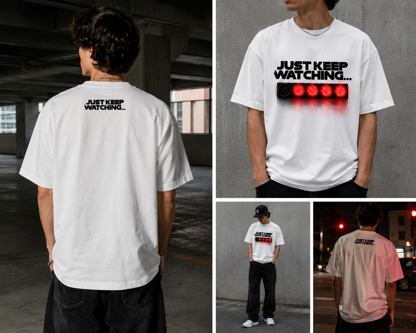 Just Keep Watching Racing Lights Tee - Formula Racing Tee